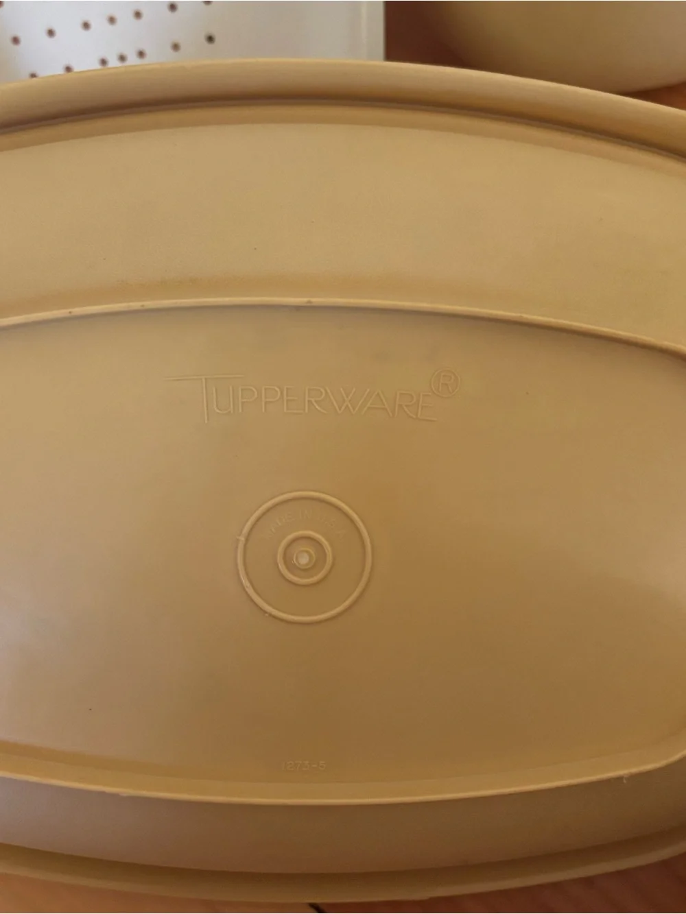 Vintage Tupperware Harvest Gold Produce Keeper Crisper